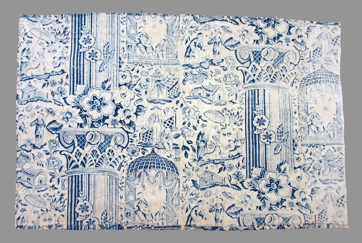 1966.0098 textile, printed reverse