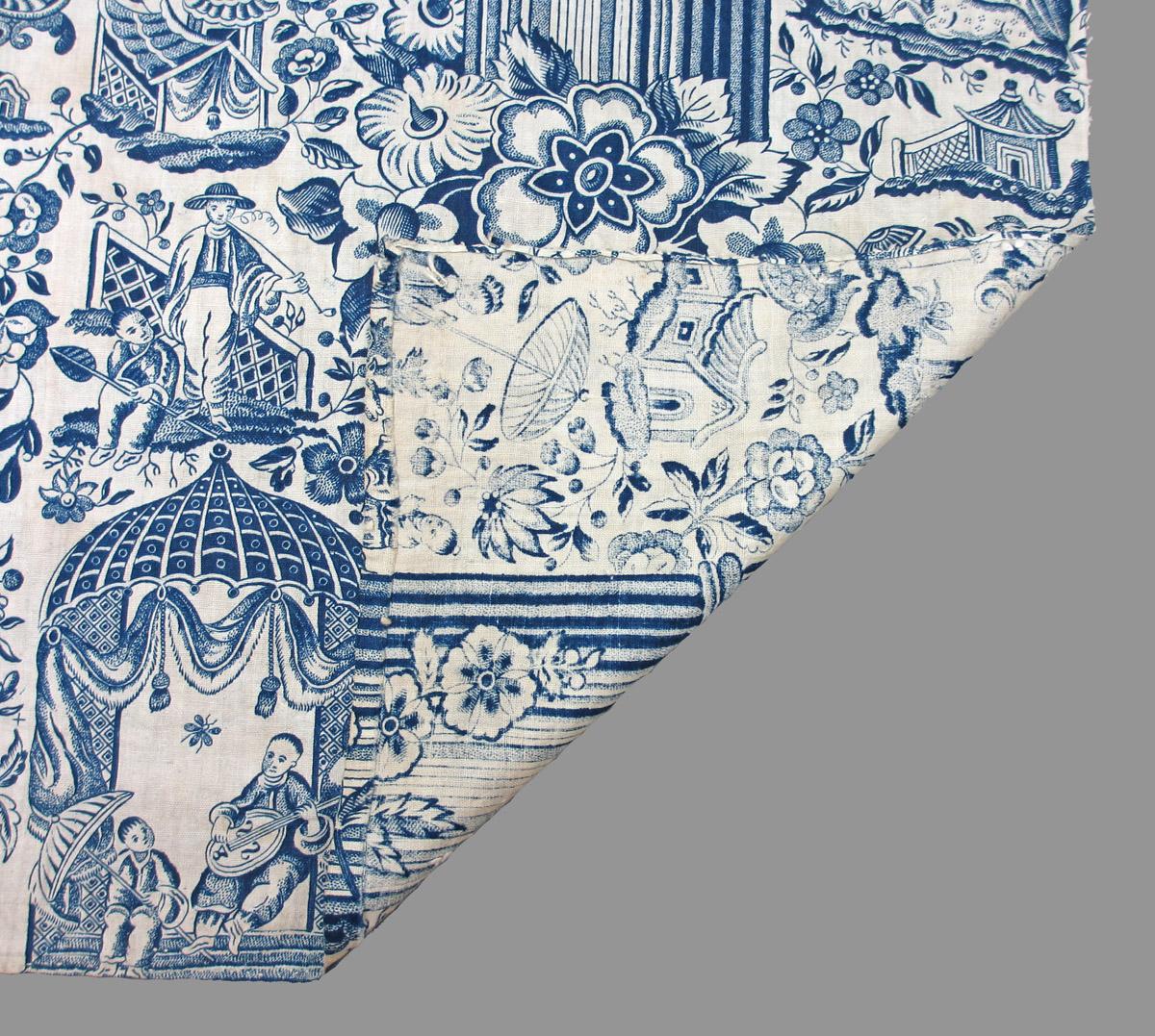1966.0098 textile, printed folded corner