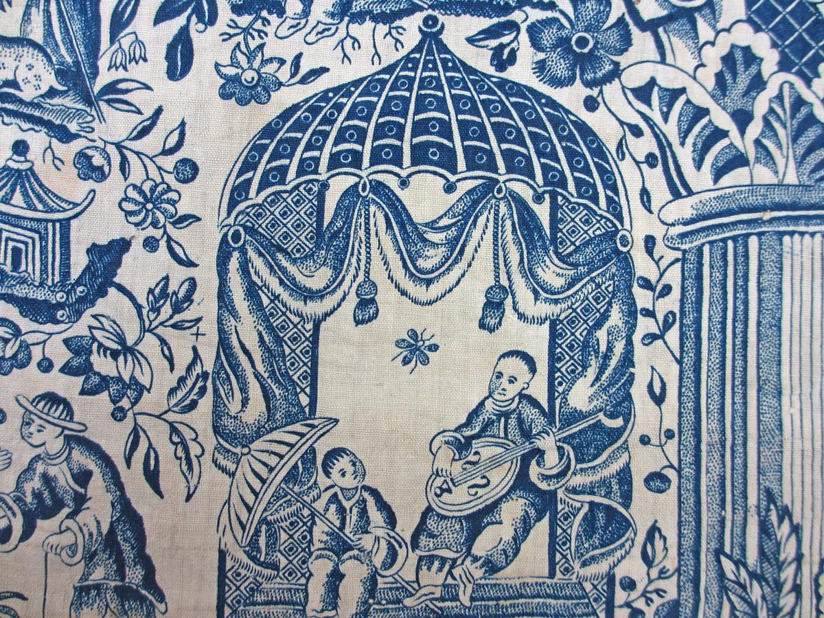 1966.0098 textile, printed detail 2