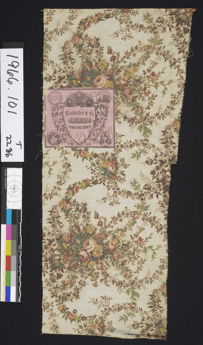 1966.0101 Textile, printed, view 1