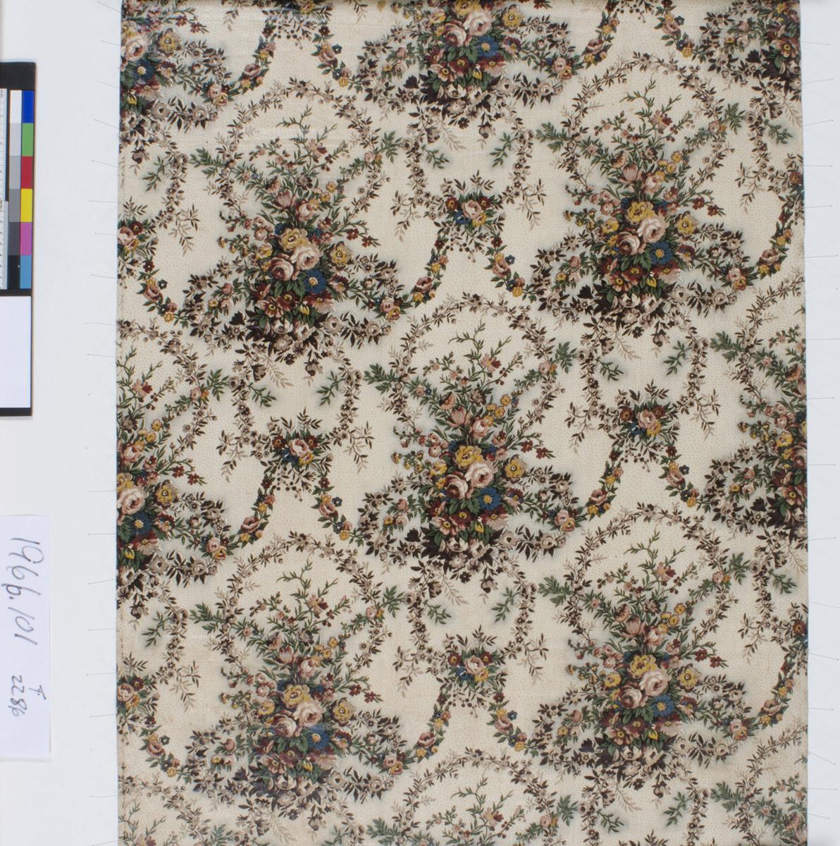1966.0101 Textile, printed, detail 2