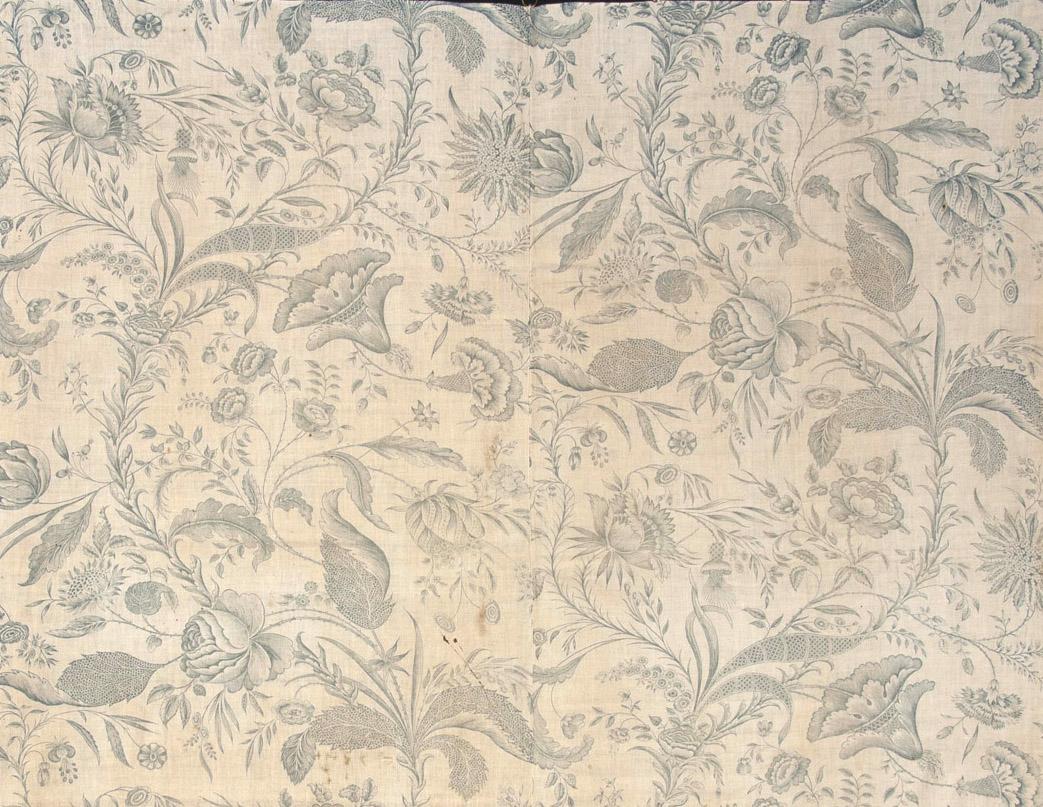 T1196 textile, printed design repeat
