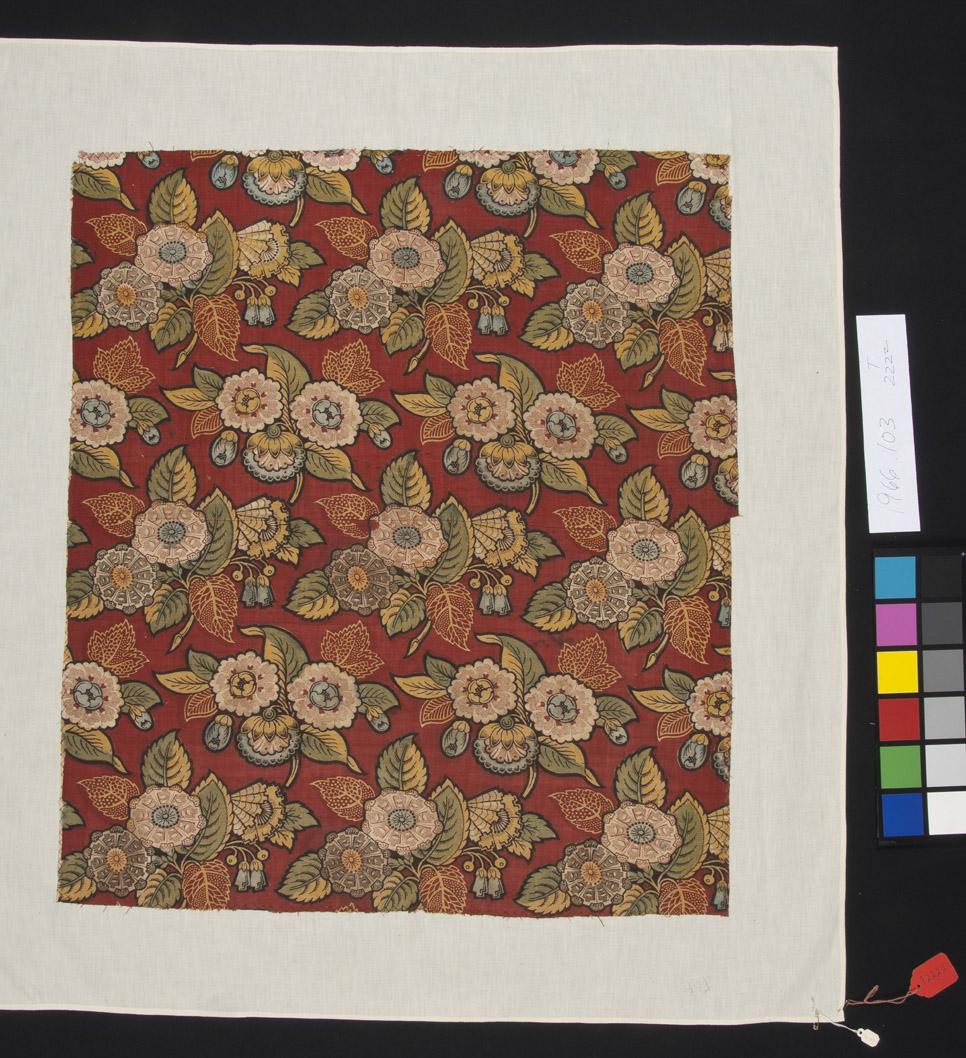 1966.0103 Textile, printed, view 1