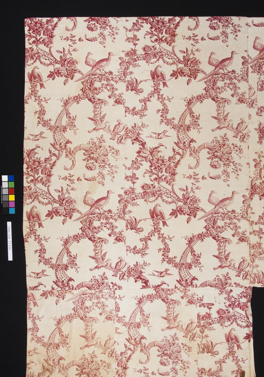 1966.0104.001 Textile, printed, detail 1