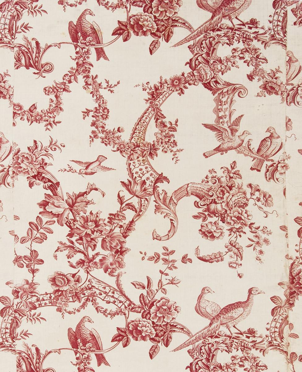 1966.0104.001 Textile, printed, detail 2
