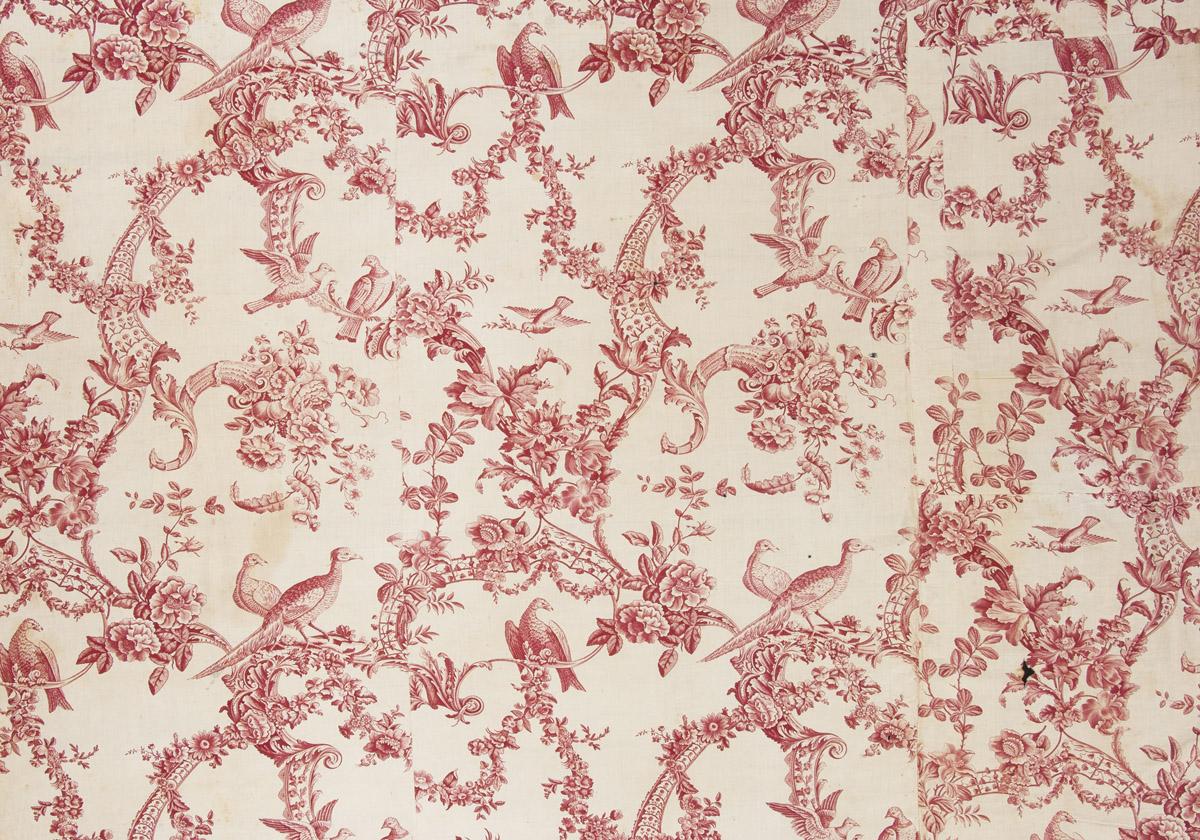 1966.0104.001 Textile, printed, detail 4