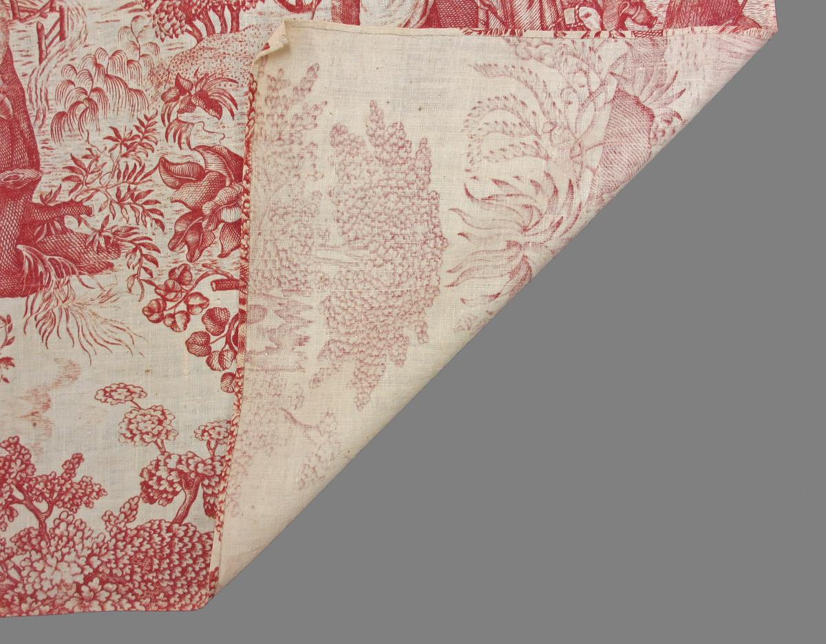 1966.0107 textile, printed folded corner