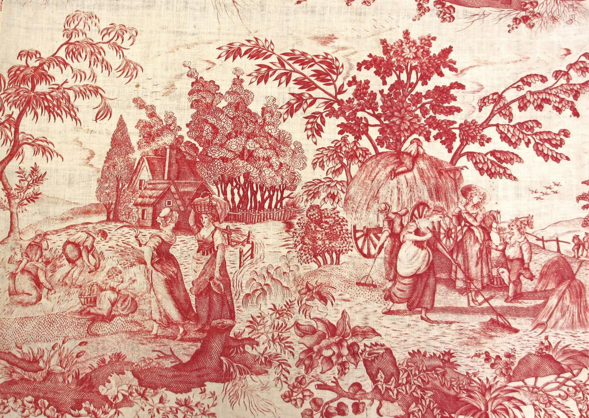 T2139 Textile, printed, partial design repeat 1