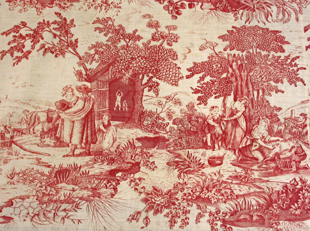 T2139 Textile, printed, partial design repeat 2