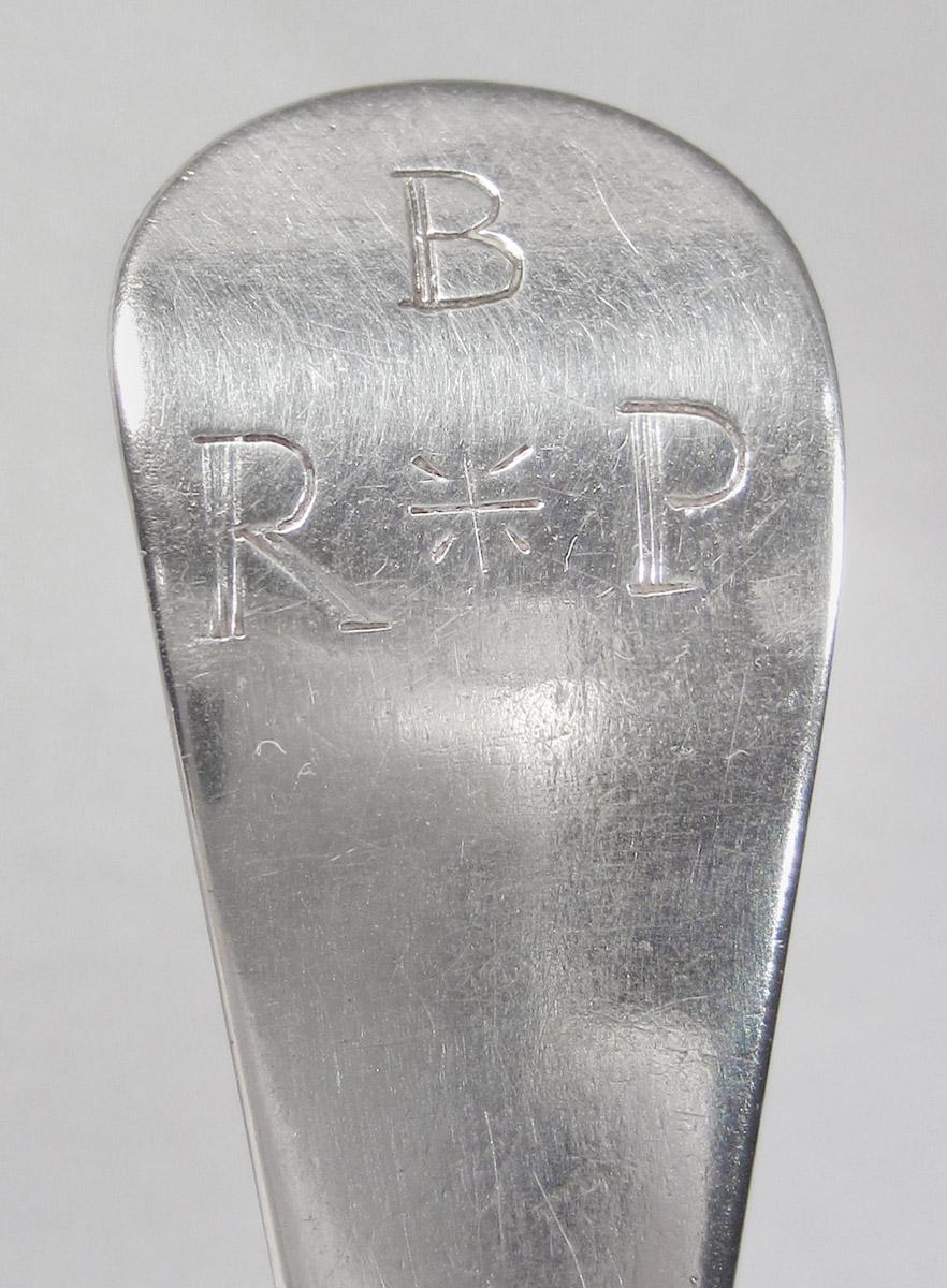 1966.0116.002 Spoon, inscription