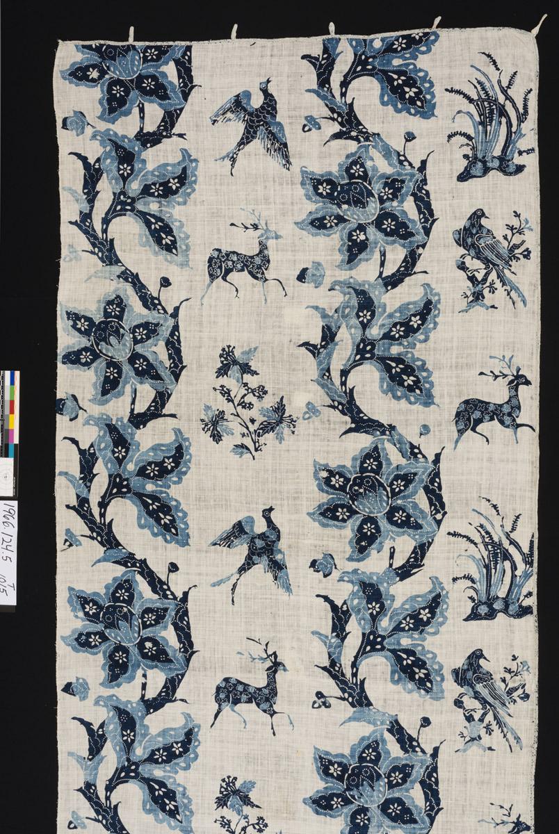 1966.0124.005 Textile, printed, detail 1