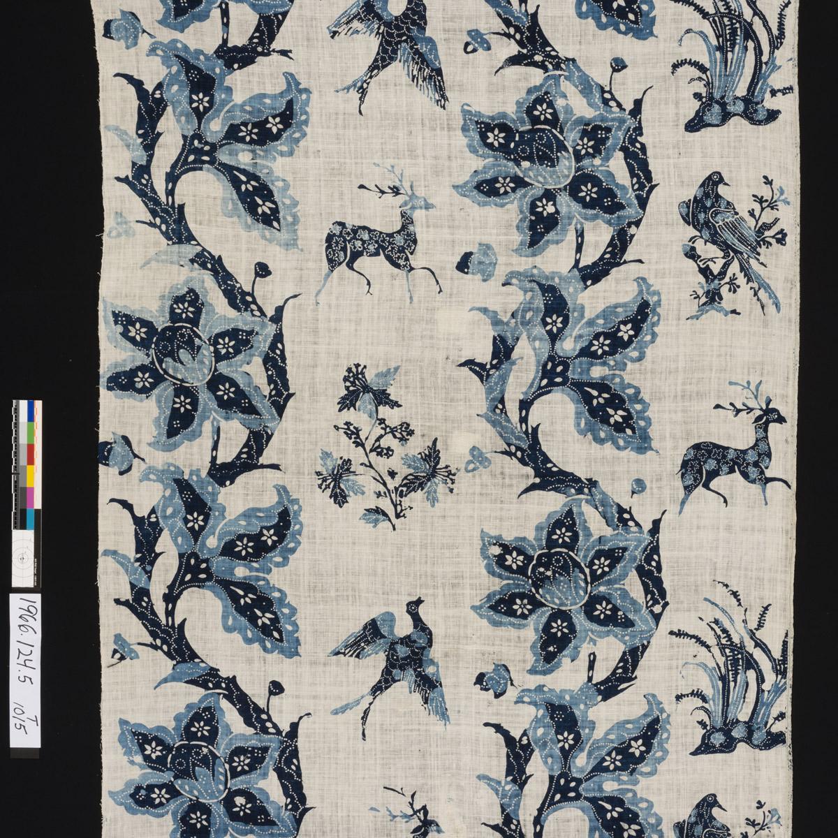 1966.0124.005 Textile, printed, detail 2