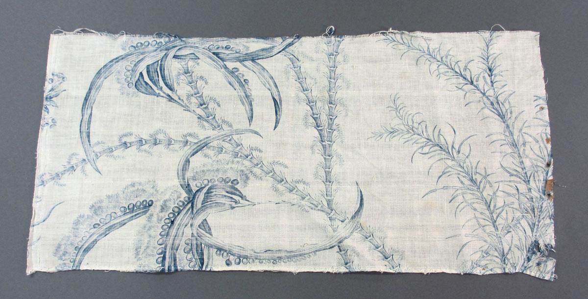 1966.0137.001 Textile, printed reverse