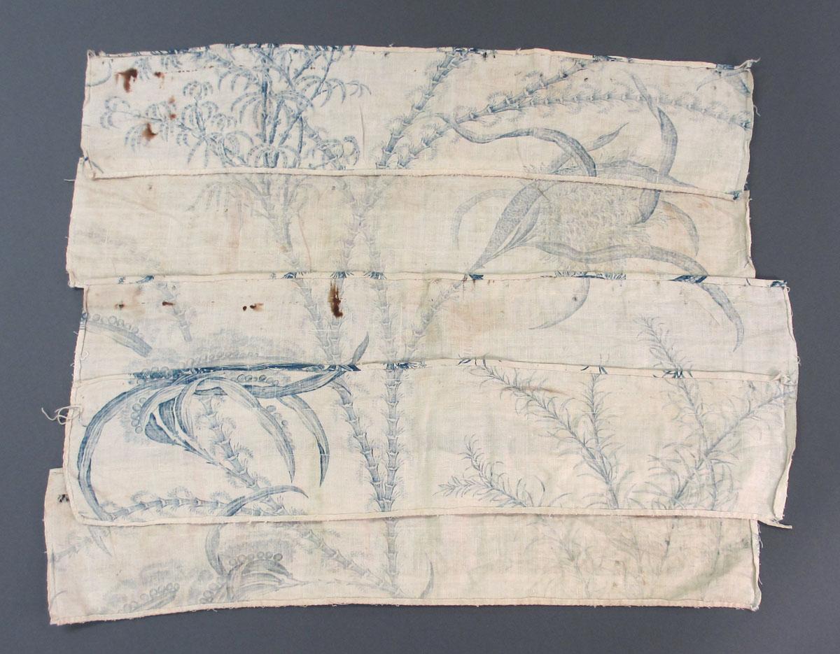 1966.0137.002 Textile, printed reverse