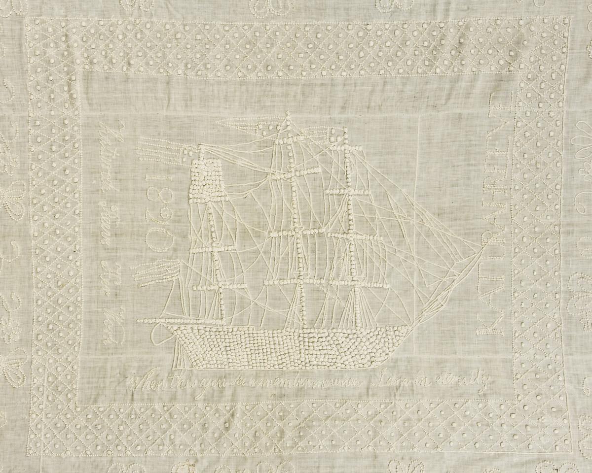 1966.0139 Bedcover (detail 1)