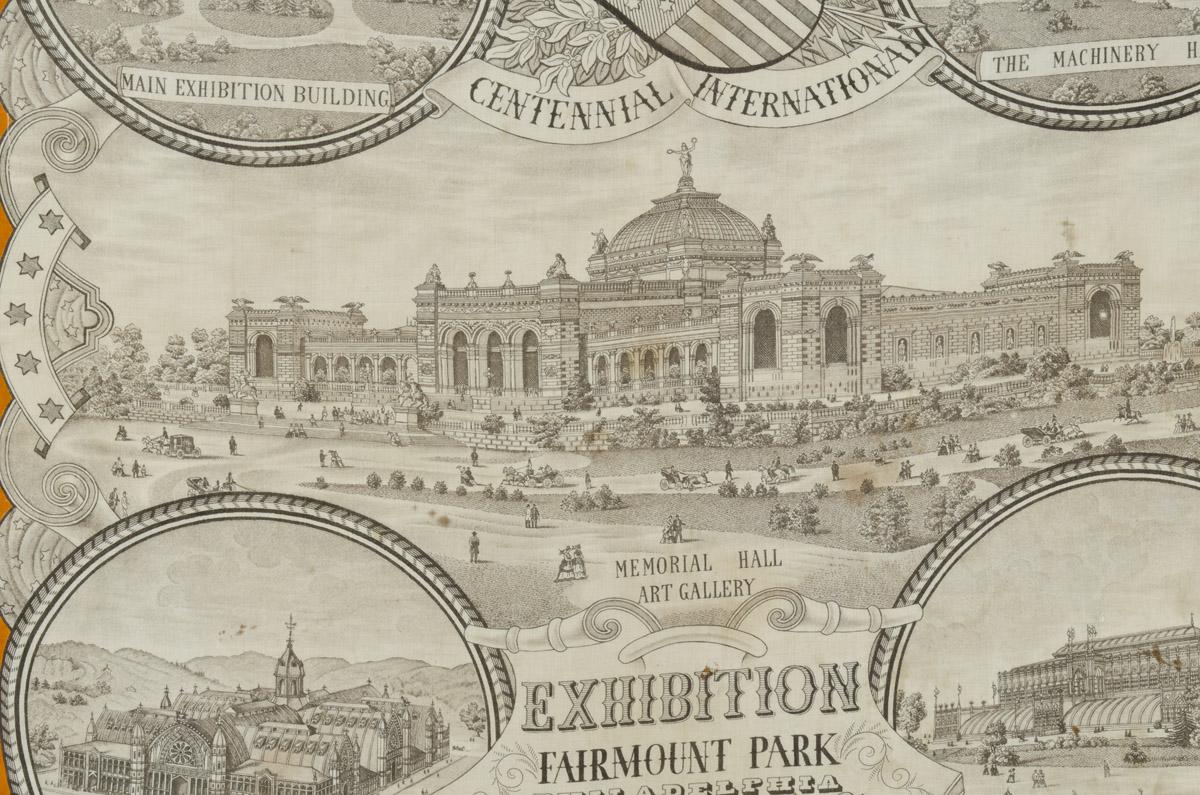 1966.0141 Handkerchief, detail 1