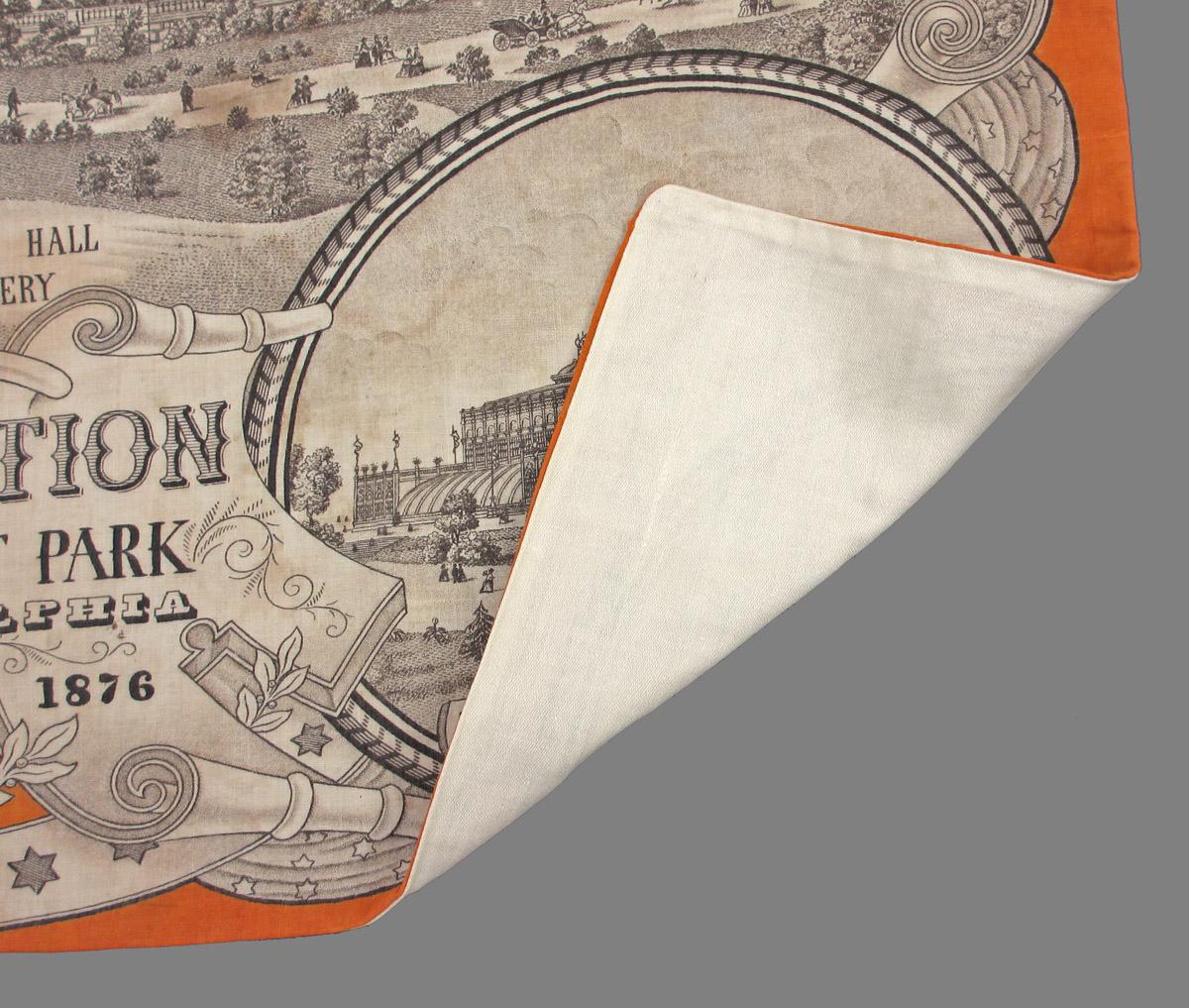 1966.0141 textile, printed folded corner