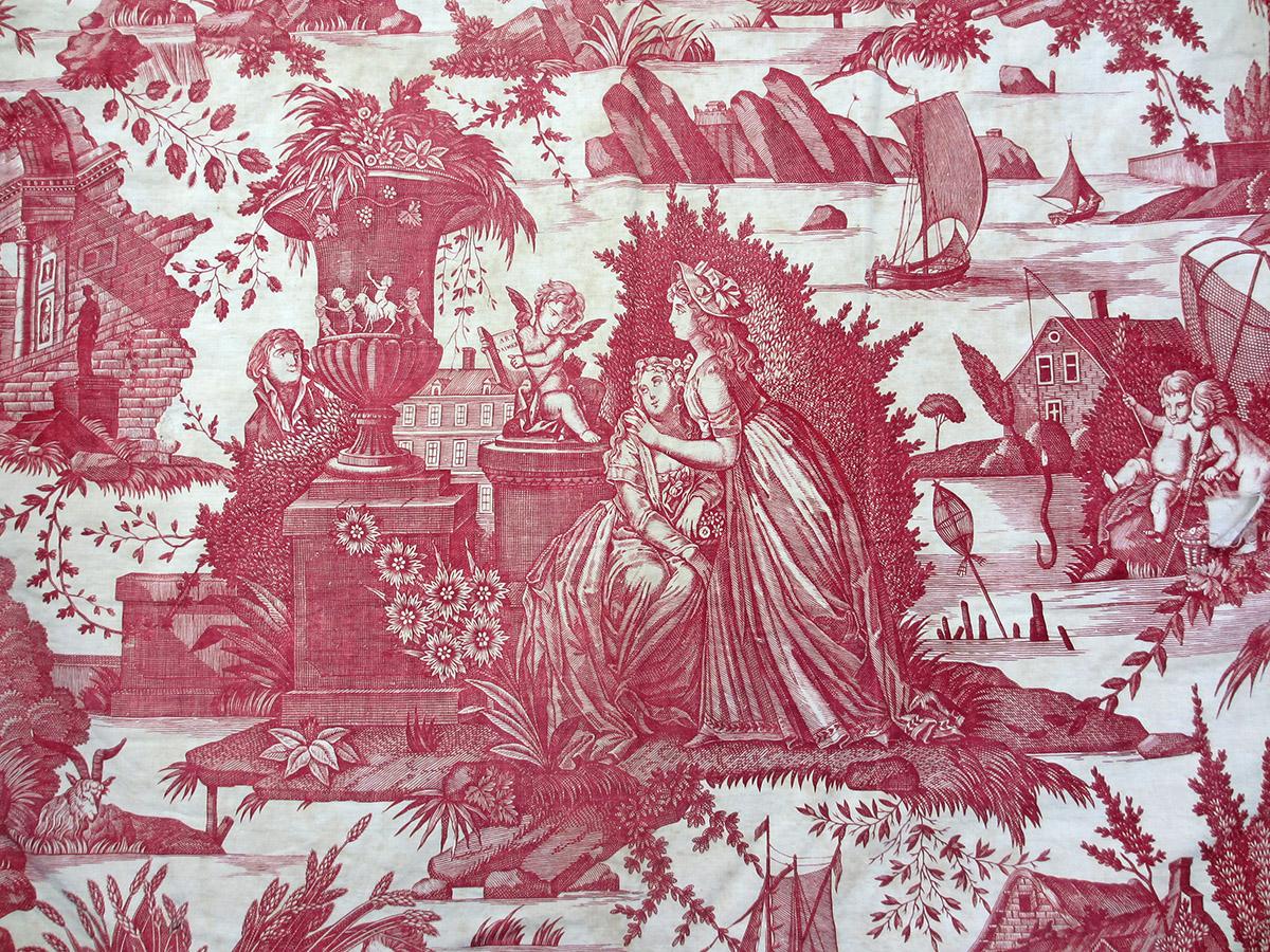 1966.0147 textile, printed detail 1