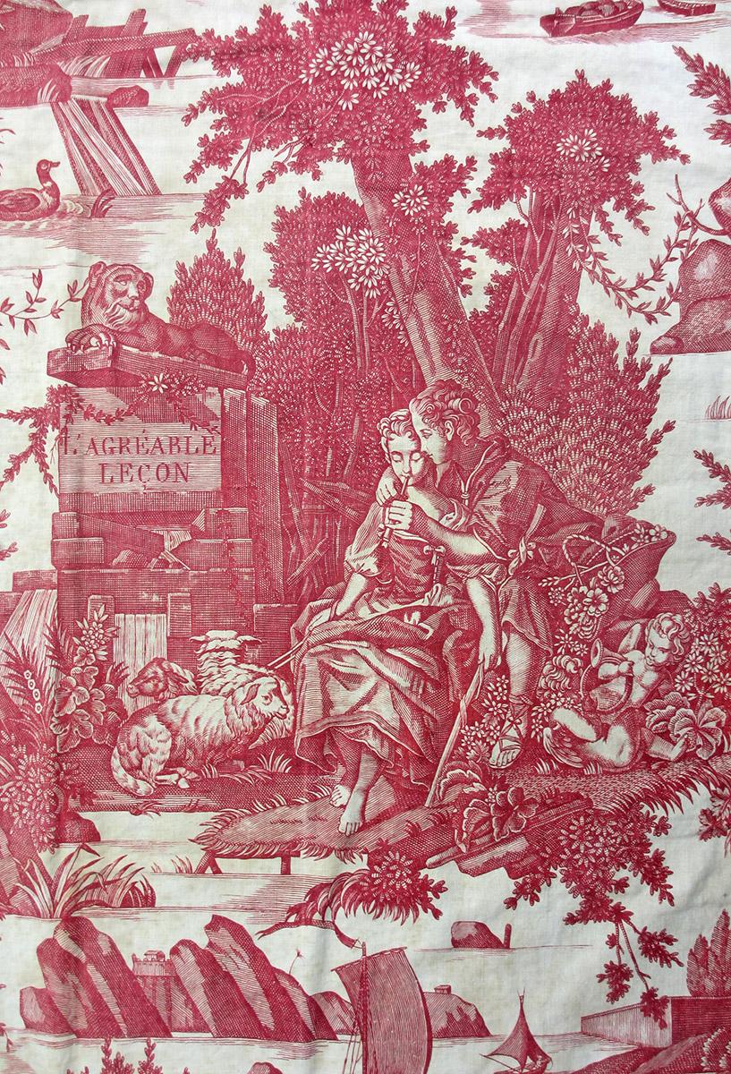 1966.0147 textile, printed detail 2
