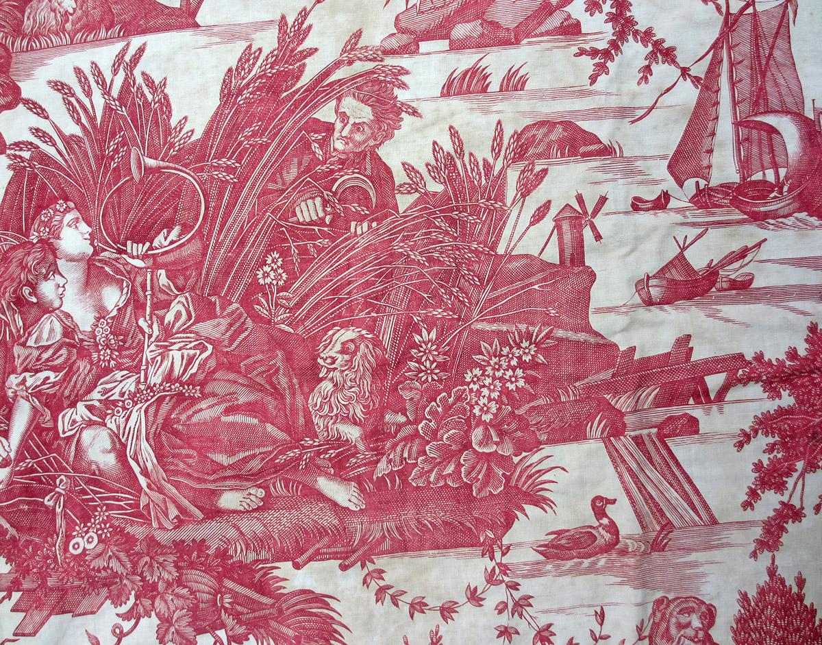 1966.0147 textile, printed detail 3