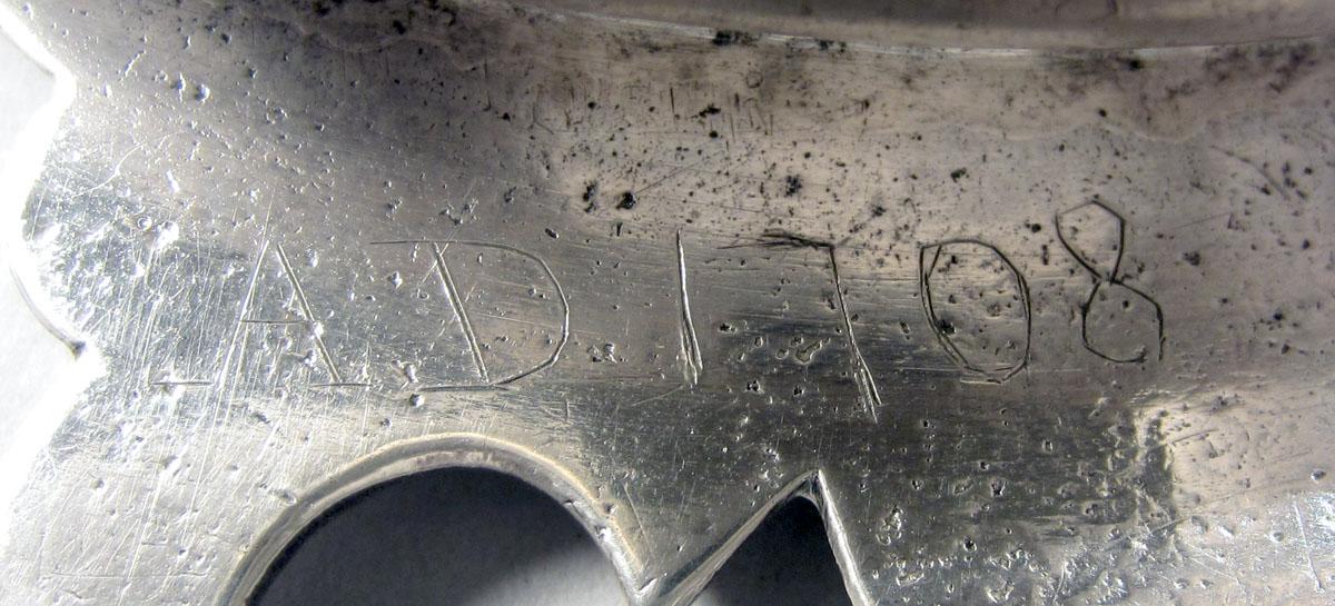 1956.0046.001 Silver Porringer inscription