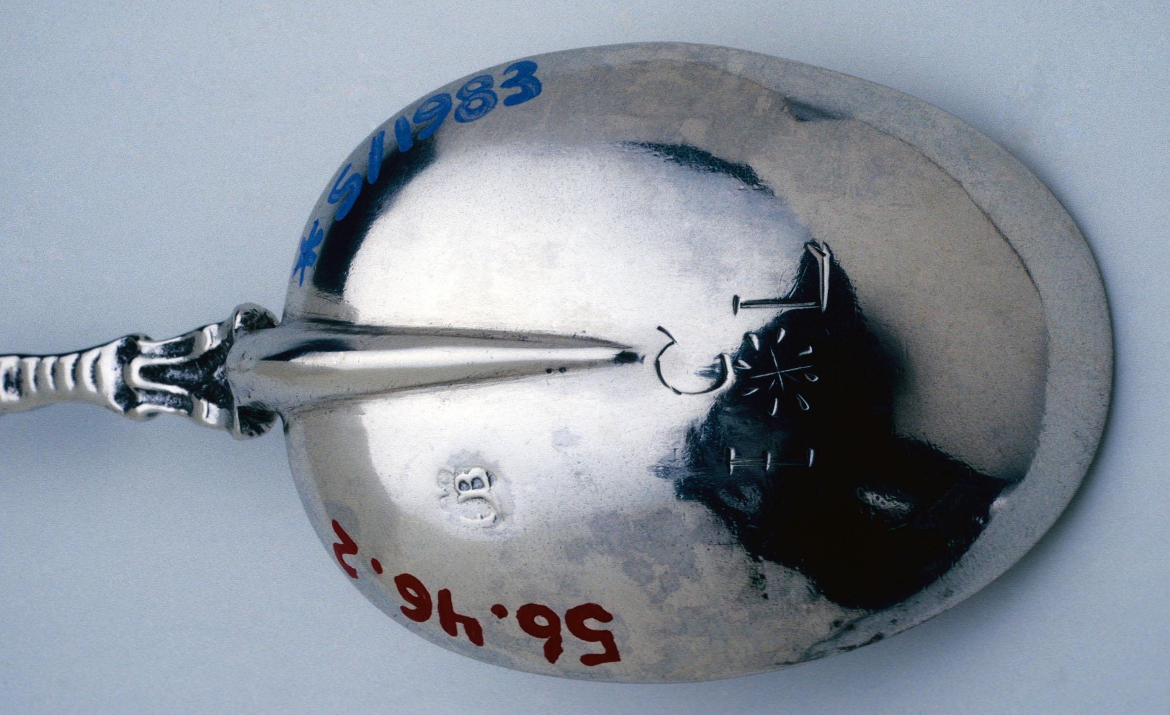 1956.0046.002 Spoon, Ceremonial Spoon, detail 1