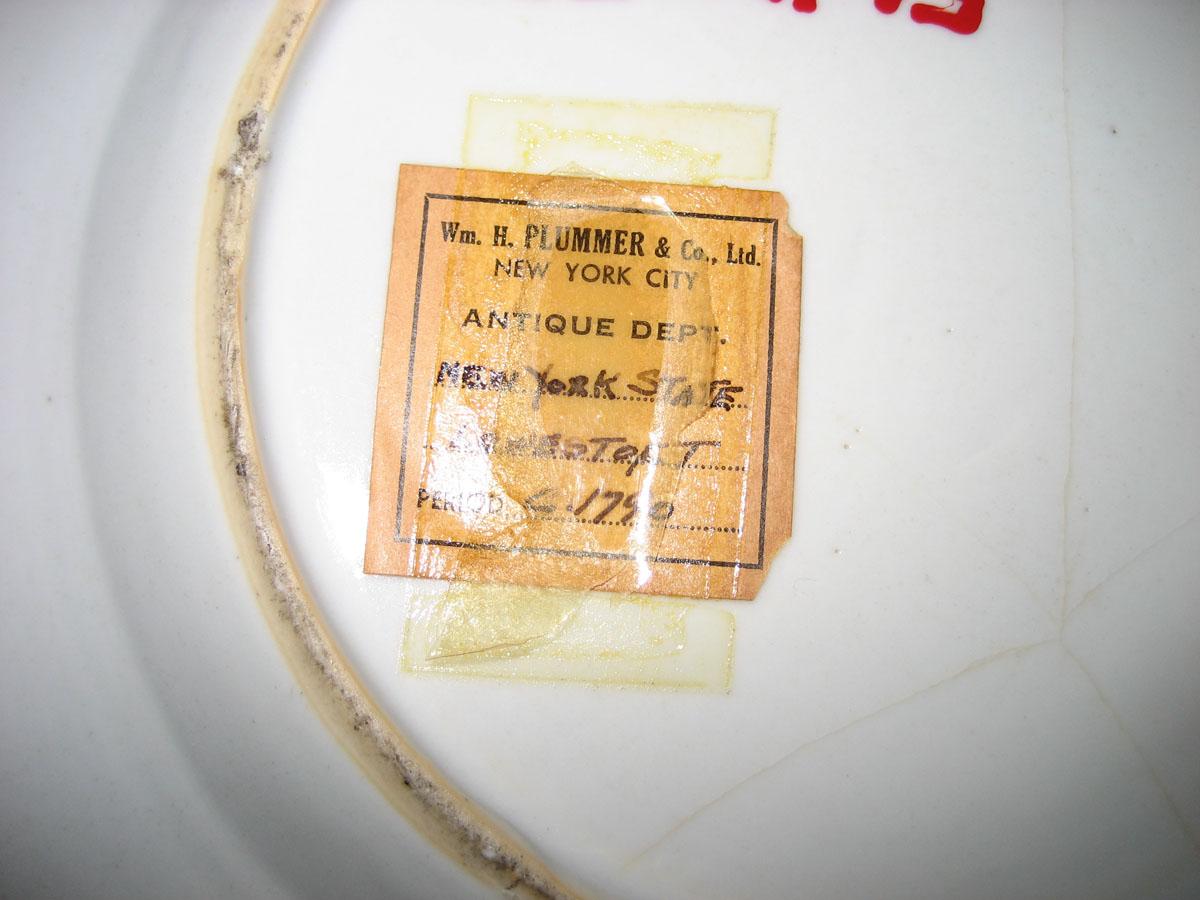 1956.0046.053 Porcelain Plate underside detail