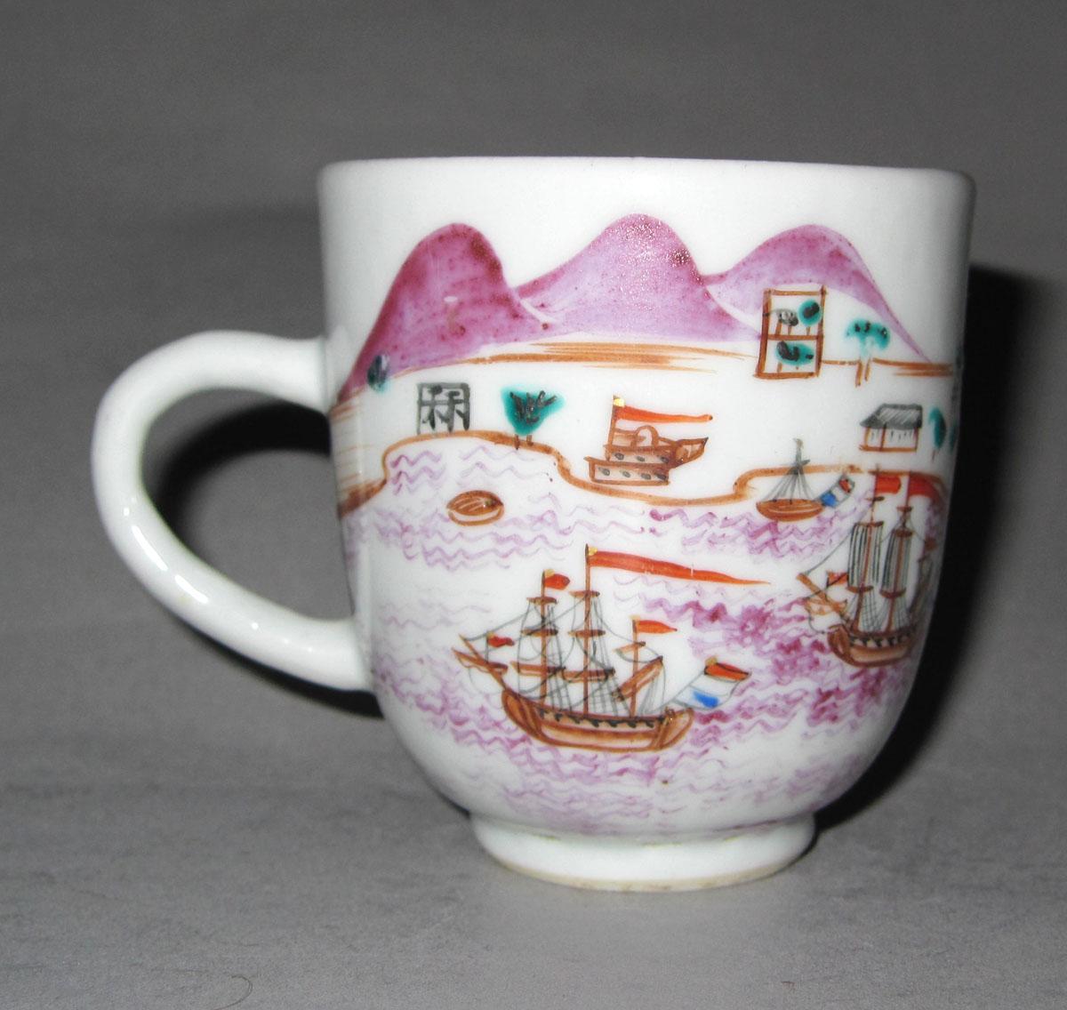 1956.0046.085 A Porcelain coffee cup face two