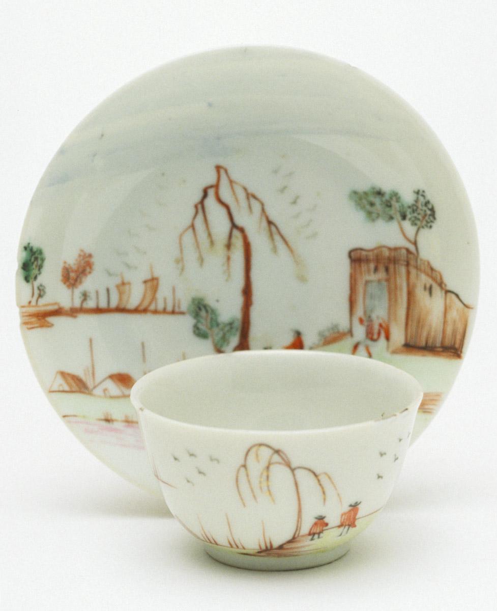 1956.0046.115 A, B Teabowl and saucer