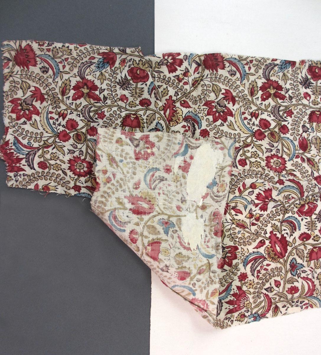 1956.0056.012 textile, printed, folded corner1