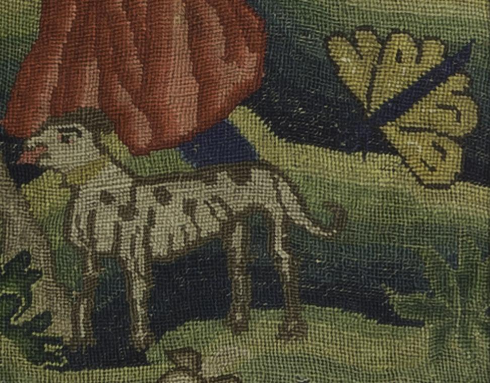 1956.0062 Needlework Picture, Detail 11