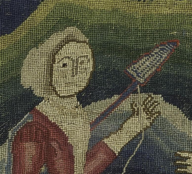 1956.0062 Needlework Picture, Detail 12