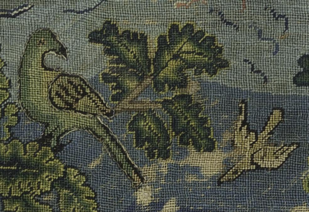1956.0062 Needlework Picture, Detail 14