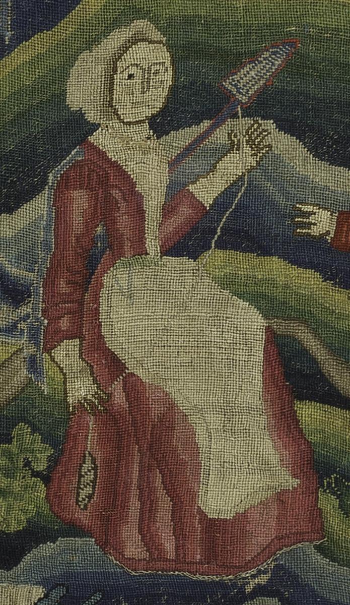 1956.0062 Needlework Picture, Detail 5