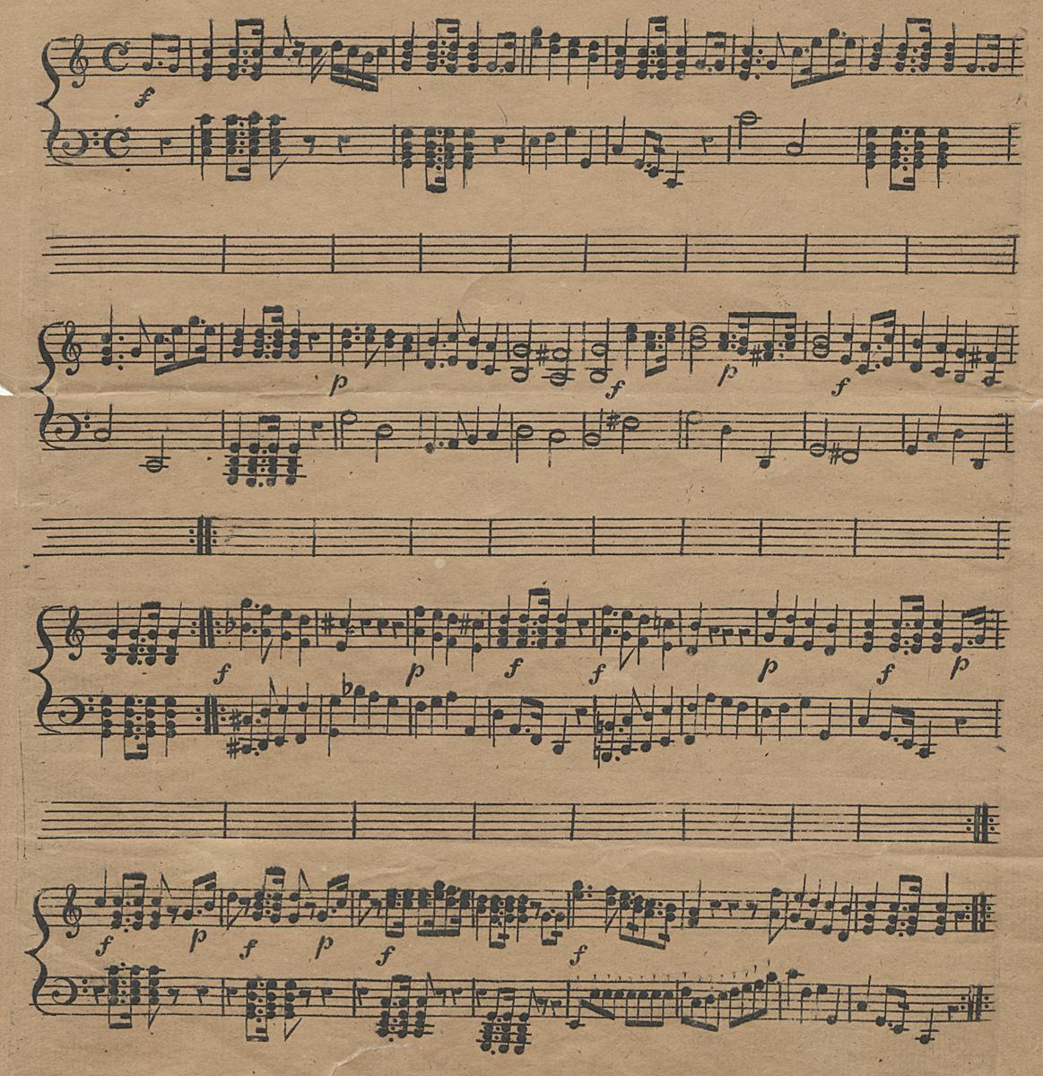1956.0073 Sheet Music, Detail