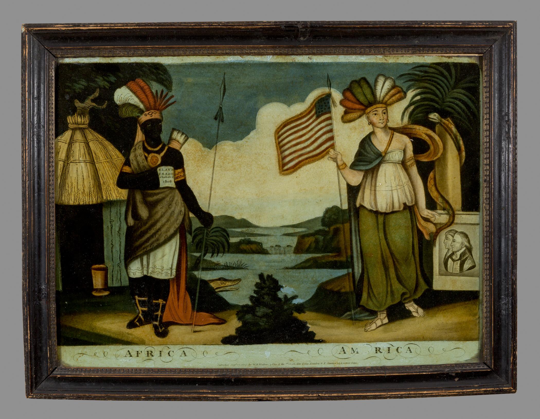 1956.0500 A Print on Glass, B Frame, view 1
