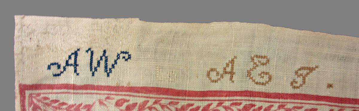 1956.0501 textile, printed detail 2