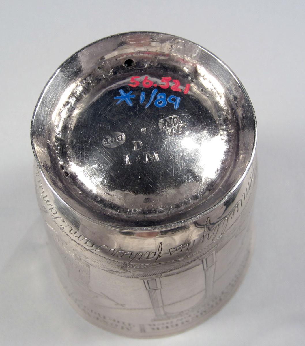 1956.0521 Silver Beaker underside