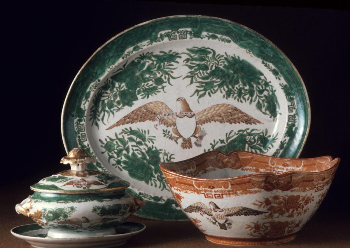 1956.0548.015 Dish, .023 A, B Tureen, 1968.0515 Bowl
