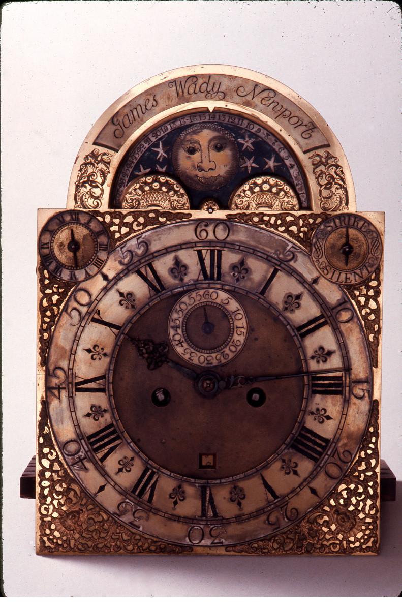 1951.0028 Clock, Tall clock (detail)