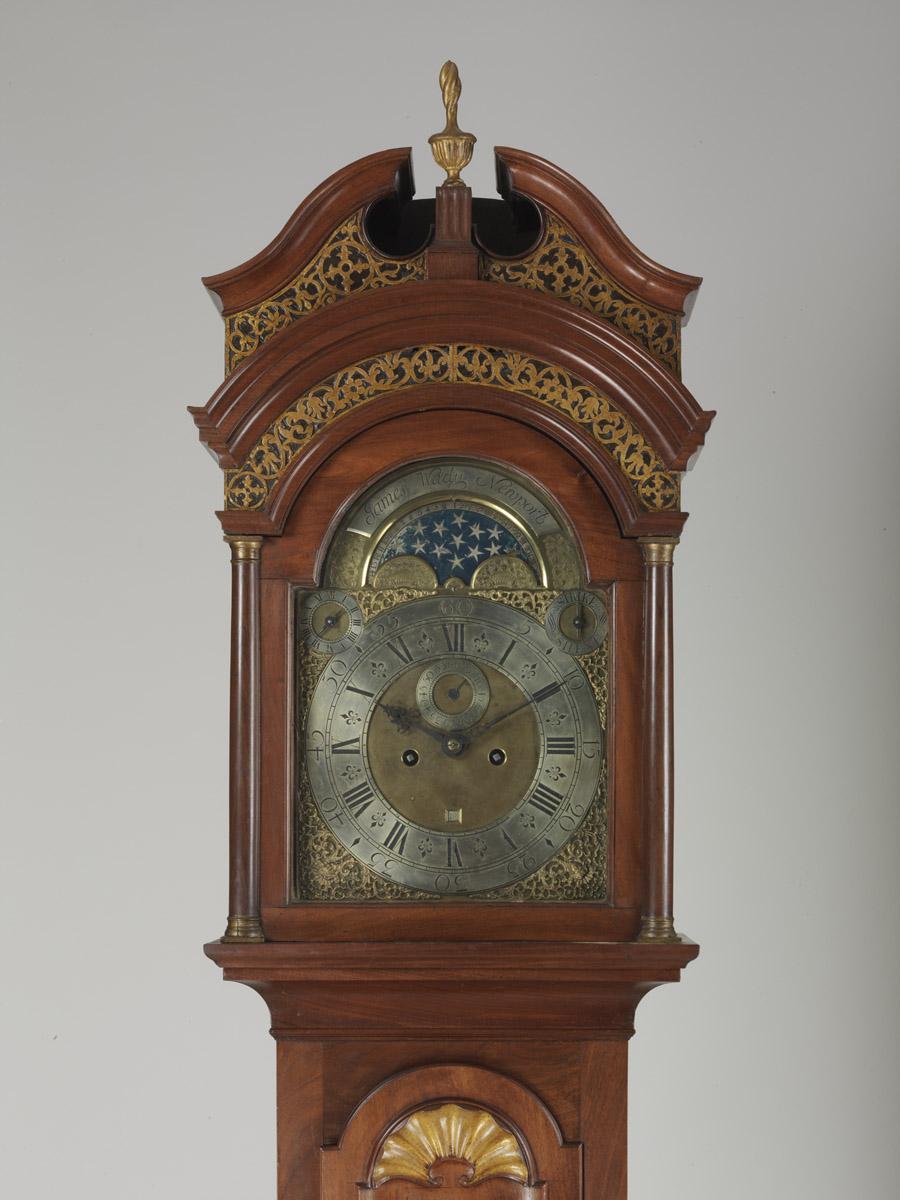 1951.0028 Clock, Tall clock, hood