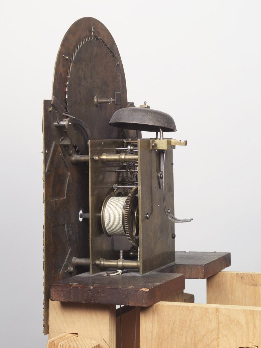 1951.0028 Clock, movement, view 2