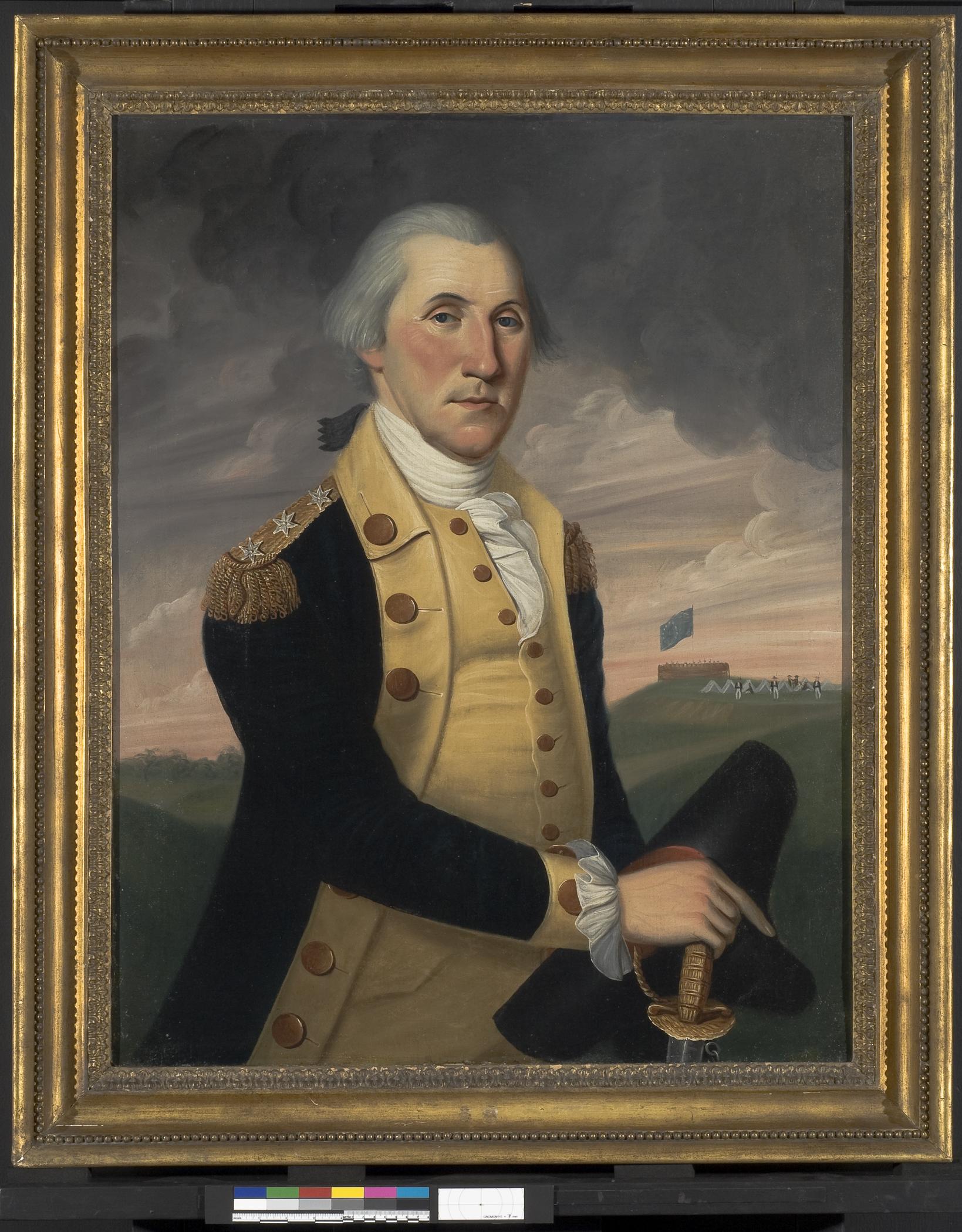 1956.0562 A Painting, B Frame