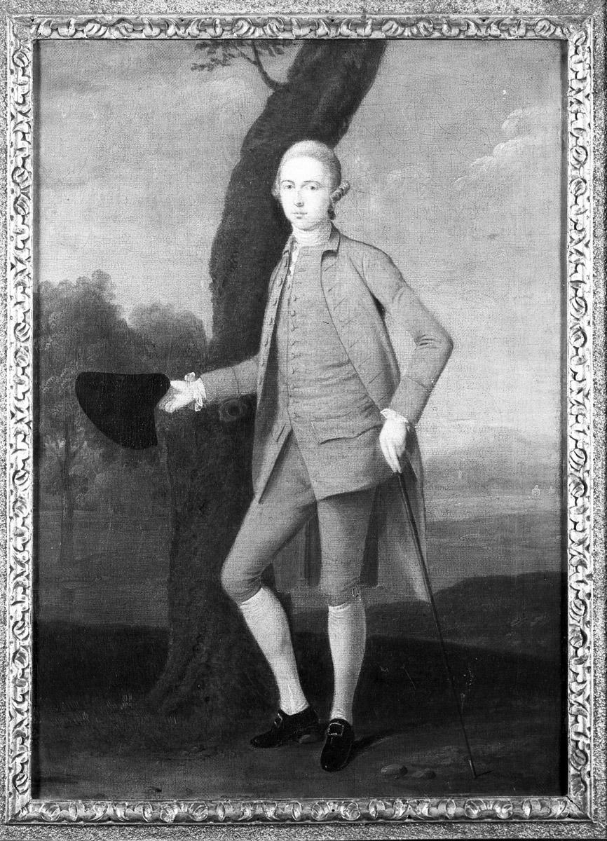 1956.0570 A, B Painting, Portrait, Unidentified man