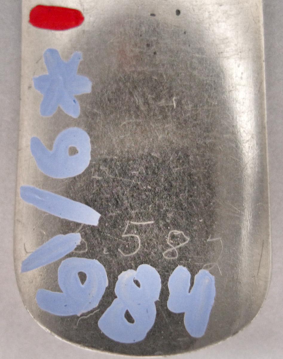 1956.0582.001 Spoon, inscription