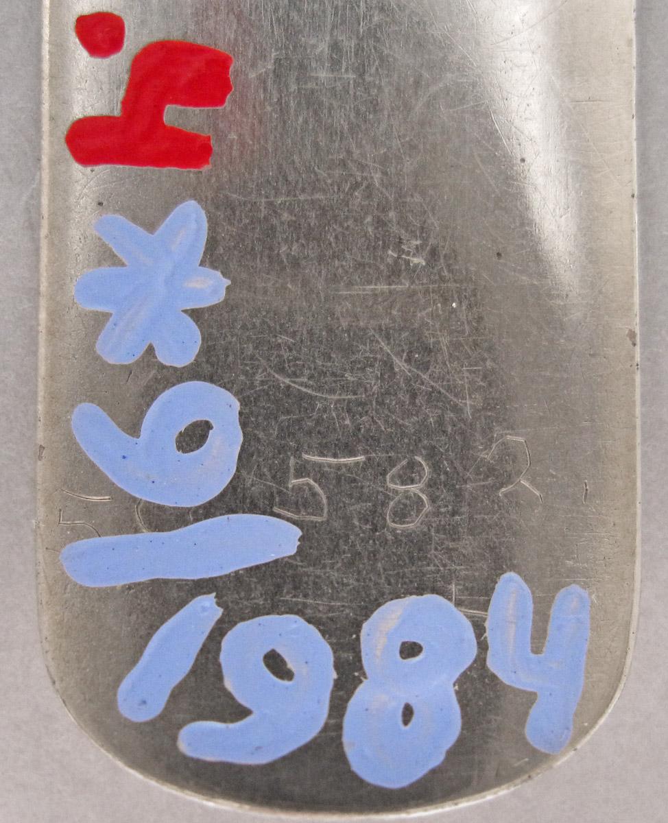 1956.0582.004 Spoon, inscription
