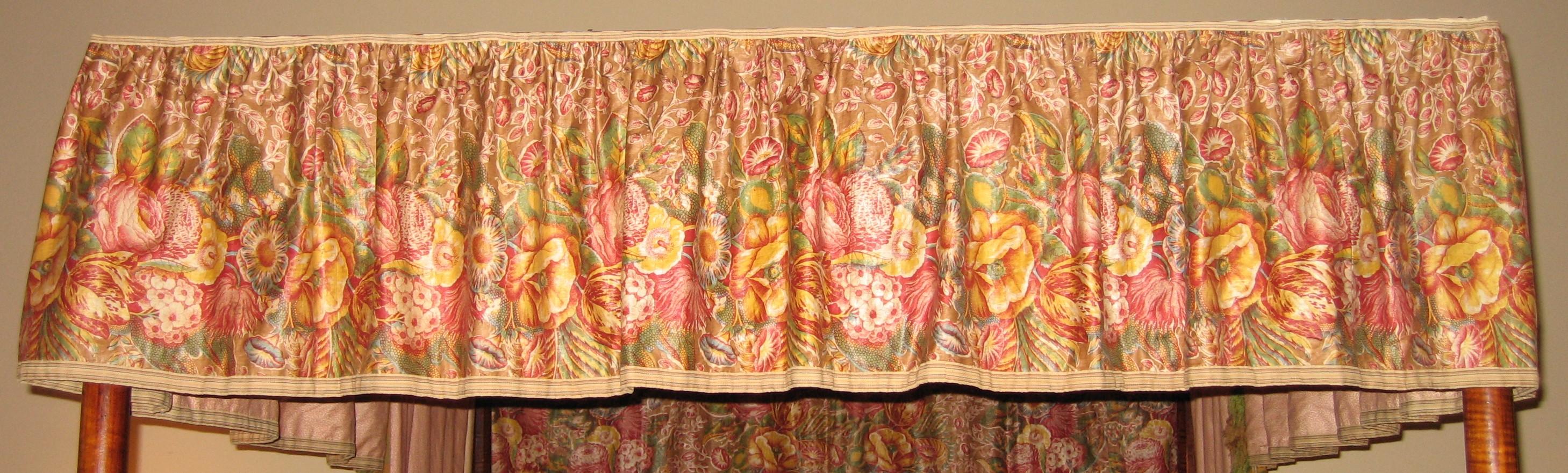 Maple bed valance