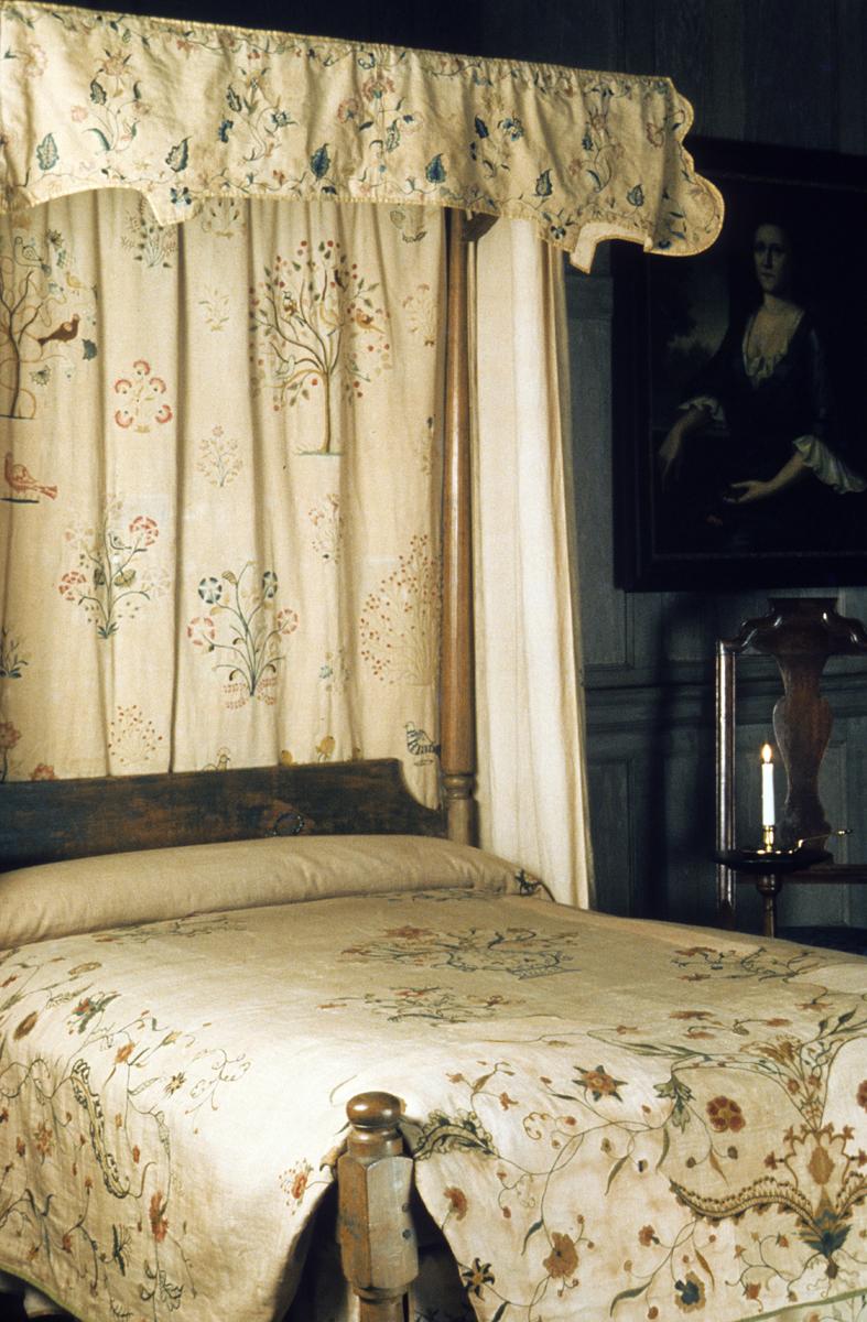 1956.0599.001-.004, 1955.0783 Bed Hangings and Bed