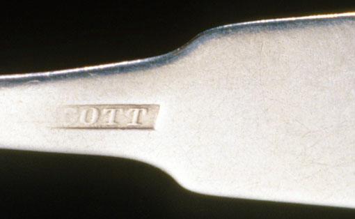 1991.0014 Spoon, Teaspoon, detail 1