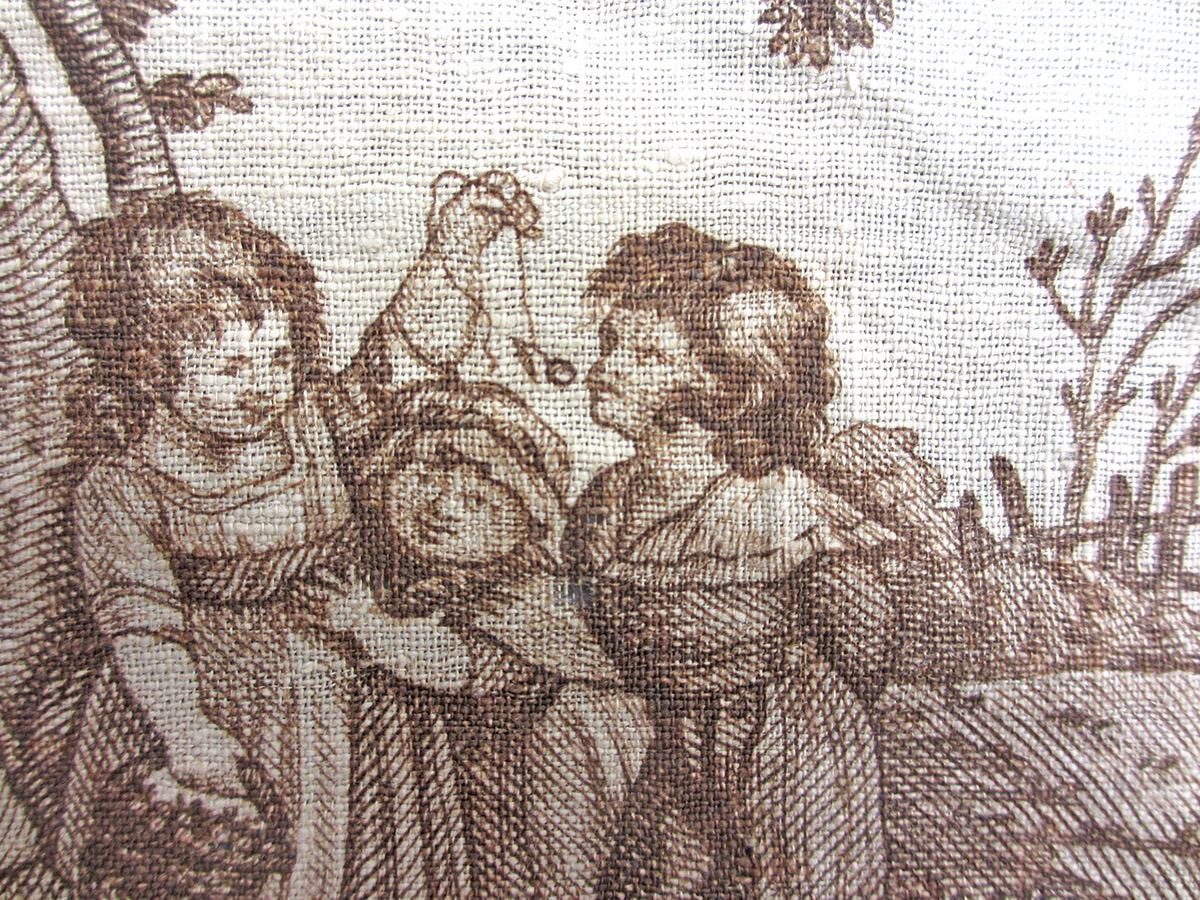 1956.0617.002 Textile, printed detail 1